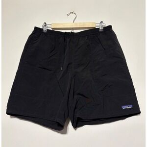 Patagonia Men Size L Black Baggies Longs Trunks Shorts 58033